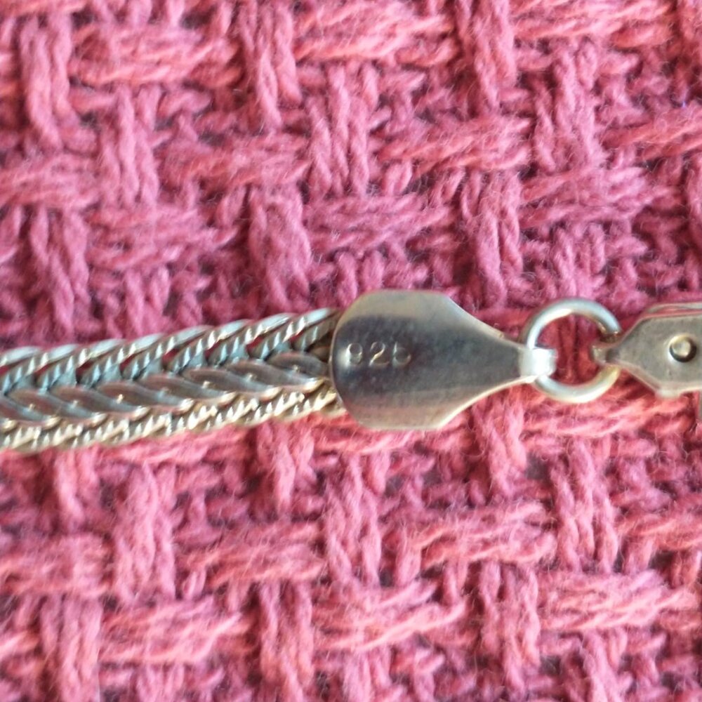 Sterling Silver Herringbone Link Bracelet - Picture 10 of 10